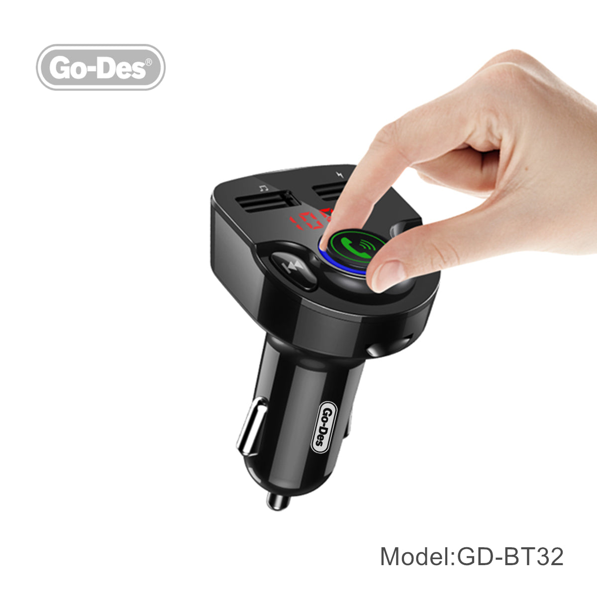 Go-Des Wireless Auto Kit Charger Mp3 Player Bluetooth Car, Car Mp3