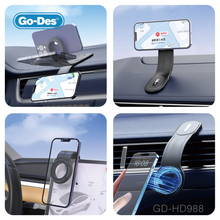 Load image into Gallery viewer, Go-Des Super Strong 20PCS Magnetic Fold Freely  Car Phone Holder for iPhone Magnet GPS Car Support Mount
