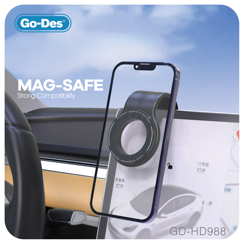 Go-Des Super Strong 20PCS Magnetic Fold Freely  Car Phone Holder for iPhone Magnet GPS Car Support Mount