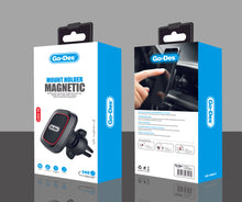 تحميل الصورة في عارض المعرض ، Go-Des Magnetic Air Vent Phone Holder 360° Rotatable Car Mount with Strong Grip for All Smartphones