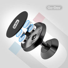 Cargar imagen en el visor de la galería, Go-Des Magnetic Suction Car Mount 360° Adjustable Air Vent Holder for 3.5–6.5 Inch Smartphones