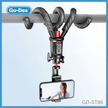 Load image into Gallery viewer, Go-Des Mini Flexible Smartphone Octopus Vlog Video Tripod Camera Selfie Stick Phone Holder Tripod for Outdoor Field Shooting Live Broadcast