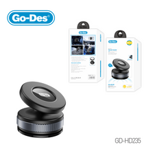 Go-Des Electric Vacuum Magnetic Phone Holder 360 Degree Rotating Suction Cup Mount One-Hand Use for iPhone Samsung