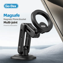 تحميل الصورة في عارض المعرض ، Go-Des MagSafe Magnetic Phone Bracket 720° Rotation Multi-Joint Powerful Adsorption Suction Cup for Car Dashboard Windscreen