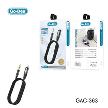 Load image into Gallery viewer, Go-Des Lightning to 3.5mm AUX Audio Cable with Nylon Braided Design and Hi-Fi Sound