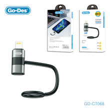 Load image into Gallery viewer, Go-Des Lightning to Type-C Adapter for Fast Charging 480Mbps Data Transfer 100W Compatible Aluminum Alloy Build Audio Adapter