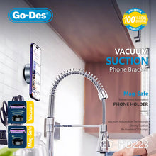 تحميل الصورة في عارض المعرض ، Go-Des Vacuum Suction MagSafe Phone Holder Strong Magnetic Mount with Large Battery for Smartphones Larger Than 4.7 Inches