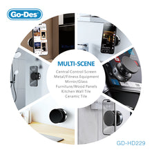 تحميل الصورة في عارض المعرض ، Go-Des Electric Vacuum Magnetic Phone Holder Strong Suction Multi-Scene Mount
