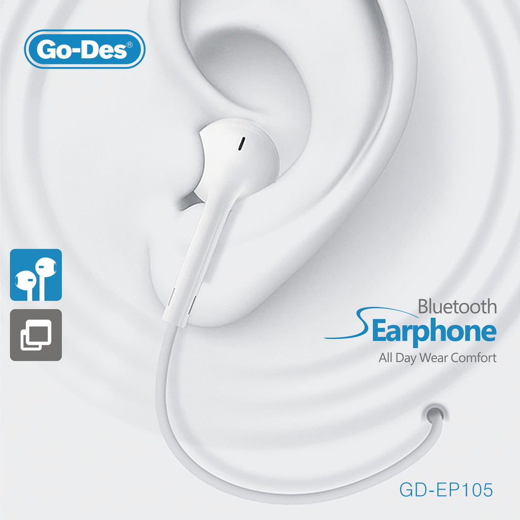 Go-Des Lightning Stereo Earphone Pop-Up In-Ear Headphones with Enhanced Bass and High-Fidelity Audio for iPhone Devices