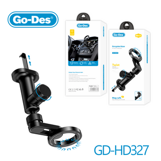 حامل سيارة Go-Des MagSafe لمخارج التهوية بقفل مغناطيسي قابل للتدوير 360° مع مزلاج قابل للسحب للتثبيت المرن لهواتف iPhone 12-15، ثابت وآمن