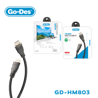 Go-Des 4K HDMI Cable 3M Ultra HD Male-to-Male HDTV Cord for TV Monitor Projector