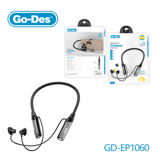 Go-Des Neckband Wireless Earphone Bluetooth 5.3 Stereo Earbuds with 50h Playtime TF Card Support Fast Charging