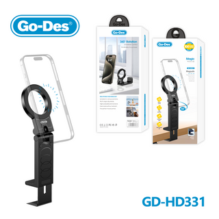 Go-Des Magnetic Multifunctional Stand with Bottom Expansion Clamp Portable 360° Rotating Phone Holder for Travel and Everyday Use