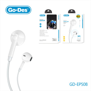 Go-Des Lightning Earphones Stereo Sound Plug & Talk Wired Headset for iPhone with Mic