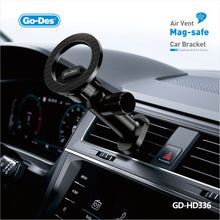 Cargar imagen en el visor de la galería, Go-Des MagSafe Air Vent Car Mount 360° Adjustable Magnetic Dashboard Holder for iPhone