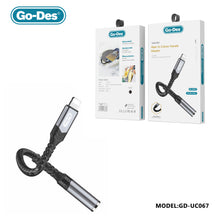 Load image into Gallery viewer, Go-Des Lightning to 3.5mm Audio Adapter Male to Female Hi-Fi Nylon Braided Cable for iPhone