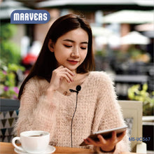 Загрузить изображение в программу просмотра галереи, Go-Des 3.5mm Lavalier Microphone High-Fidelity Omnidirectional Clip-on Mic for Phone Camera PC