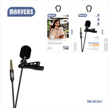 Загрузить изображение в программу просмотра галереи, Go-Des 3.5mm Lavalier Microphone High-Fidelity Omnidirectional Clip-on Mic for Phone Camera PC
