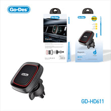 تحميل الصورة في عارض المعرض ، Go-Des Magnetic Air Vent Phone Holder 360° Rotatable Car Mount with Strong Grip for All Smartphones