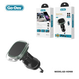 Go-Des Magnetic Air Vent Phone Holder with Metal Hook Strong Magnetic Grip and 360 Degree Rotation