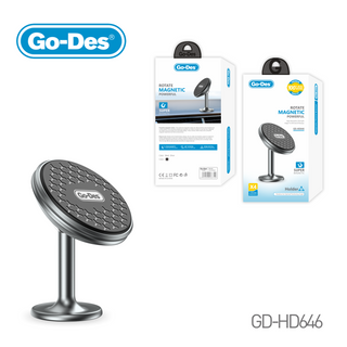 Go-Des Magnetic Car Phone Holder Universal Powerful 360° Rotating Mount