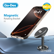 Load image into Gallery viewer, Go-Des Magnetic Car Phone Holder 360° Rotating Air Vent Mount for 3.5-6.5 inch Smartphones