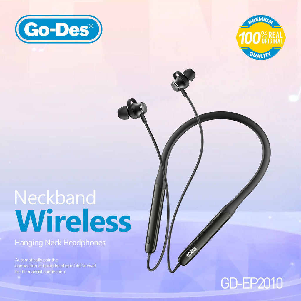 Go-Des Sports Neck Bluetooth Headphones Waterproof Magnetic Auto Adsorption Super Long Battery Life Type-C Charging