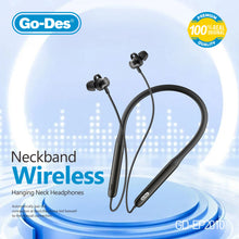 Load image into Gallery viewer, Go-Des Sports Neck Bluetooth Headphones Waterproof Magnetic Auto Adsorption Super Long Battery Life Type-C Charging