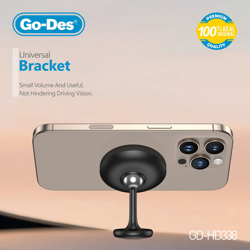 Go-Des Universal Magnetic Car Mount Compact Magnet Phone Holder with 360° Rotation and Anti-Slip Pad