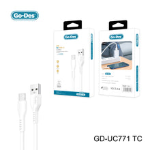 Load image into Gallery viewer, Go-Des 1M USB to Type-C/Lightning/Micro Pure Copper Core Fast Charging Cable 480Mbps Data Transfer