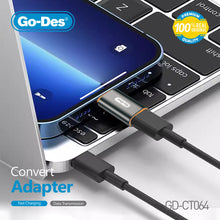 Load image into Gallery viewer, Go-Des Lightning Converter Adapter Compact PD Fast Charging Data Transfer Adapter for iPhone iPad