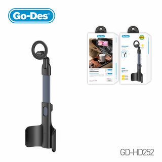 Go-Des Magnetic Car Cup Holder 360 Degree Rotation Adjustable Height MagSafe Compatible for Most Vehicles