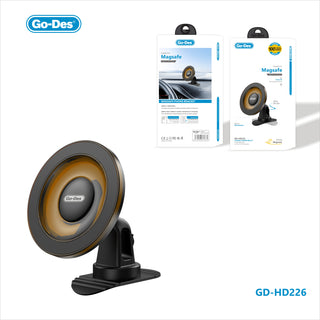 Go-Des Magnetic Car Bracket Sticker Base 360 Degree Rotation MagSafe Compatible Universal Phone Mount with Strong Adsorption for Car Dashboard Windshield