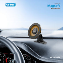 تحميل الصورة في عارض المعرض ، Go-Des Magnetic Car Bracket Sticker Base 360 Degree Rotation MagSafe Compatible Universal Phone Mount with Strong Adsorption for Car Dashboard Windshield