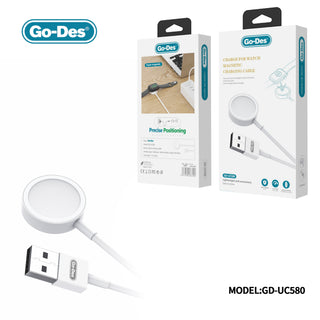 Go-Des Wireless Watch Charger Magnetic Charging Cable USB Smart Chip Safe Fast Charging