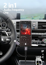 تحميل الصورة في عارض المعرض ، Go-Des 2in1 Audio Conversion Cable iPhone USB-C to 3.5mm AUX Jack Adapter High Fidelity Nylon