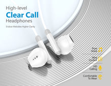 Cargar imagen en el visor de la galería, Go-Des High-Fidelity Lightning Wired Earphones with HD Microphone TPE Cable Clear Call and In-Line Control for iPhone iPad Devices