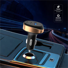 Load image into Gallery viewer, Go-Des 66W Super Fast Car Charger Adapter with 3 Ports USB-A Dual USB-C for Simultaneous Charging