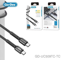 Load image into Gallery viewer, Go-Des USB Fast Charging Cable Aluminum Alloy Nylon Braided Type-C Micro Lightning to USB-A USB-C