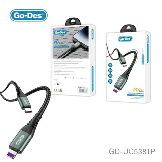 Go-Des 1.2 Meter High-Speed Nylon Braided Charging Used For Cable Fast Charging and Data Sync