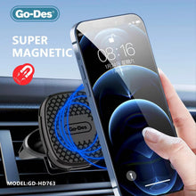 Cargar imagen en el visor de la galería, Go-Des Magnetic Car Phone Holder Stand Multifunctional Universal Magnet Wall Mobile Phone Holder