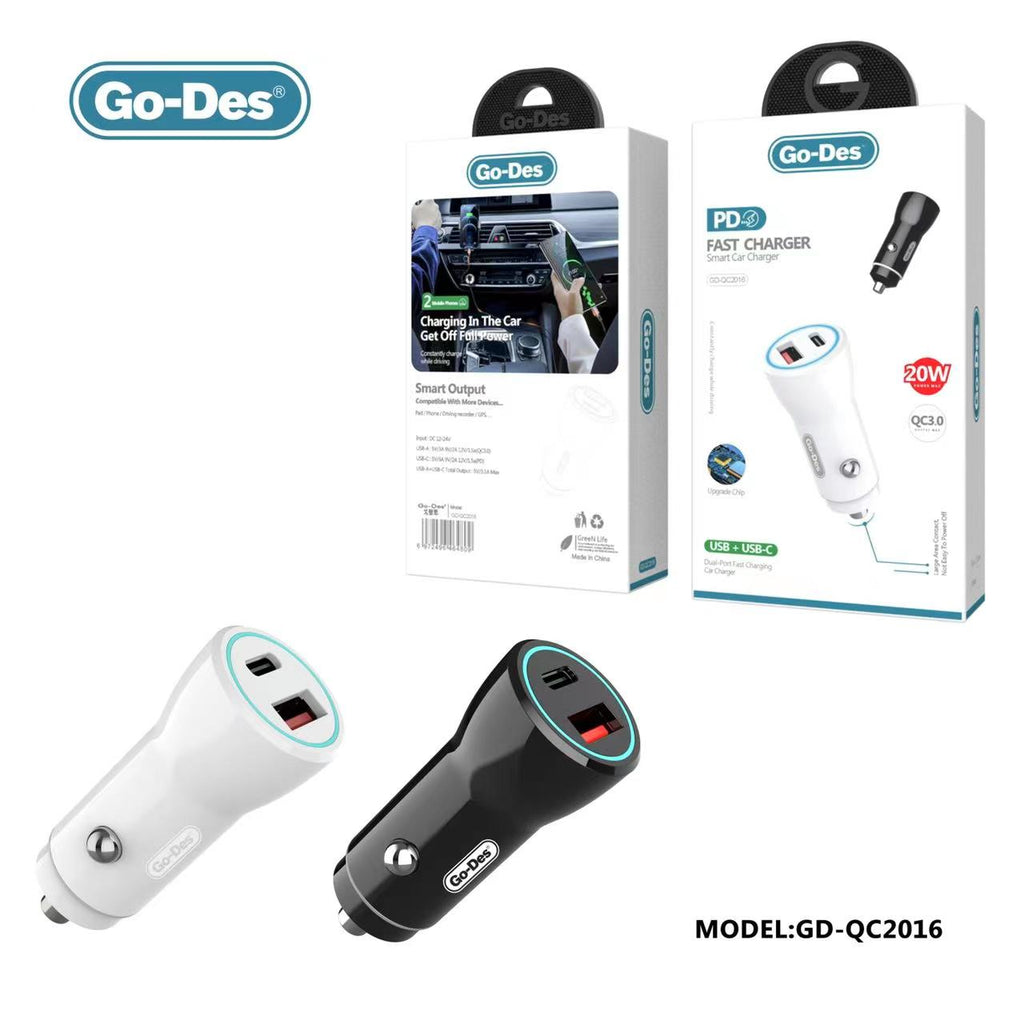 Go Des Wireless Car Charger With Bluetooth Fm Transmitter Buy
