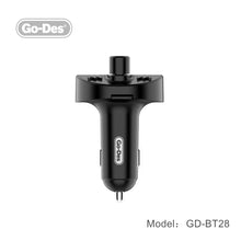 تحميل الصورة في عارض المعرض ، Go-Des Bluetooth FM Car Transmitter DC5V 2.4A Fast Charger Handsfree Bluetooth Car Kits Adapter MP3 Player for Car