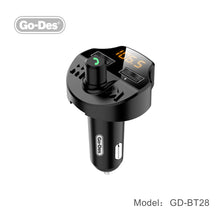 تحميل الصورة في عارض المعرض ، Go-Des Bluetooth FM Car Transmitter DC5V 2.4A Fast Charger Handsfree Bluetooth Car Kits Adapter MP3 Player for Car