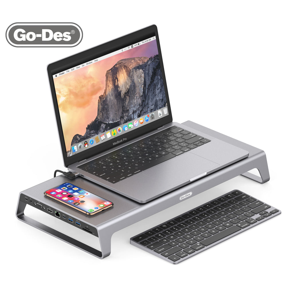 Computer Wireless Docking 11 in 1 hub adapter connector docking station C wireless charger docki ...